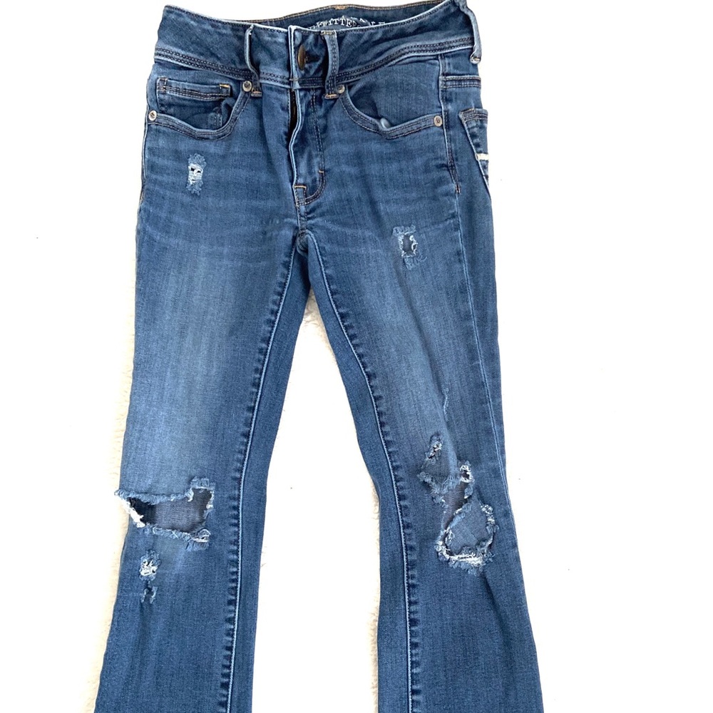 Dark wash denim jeans